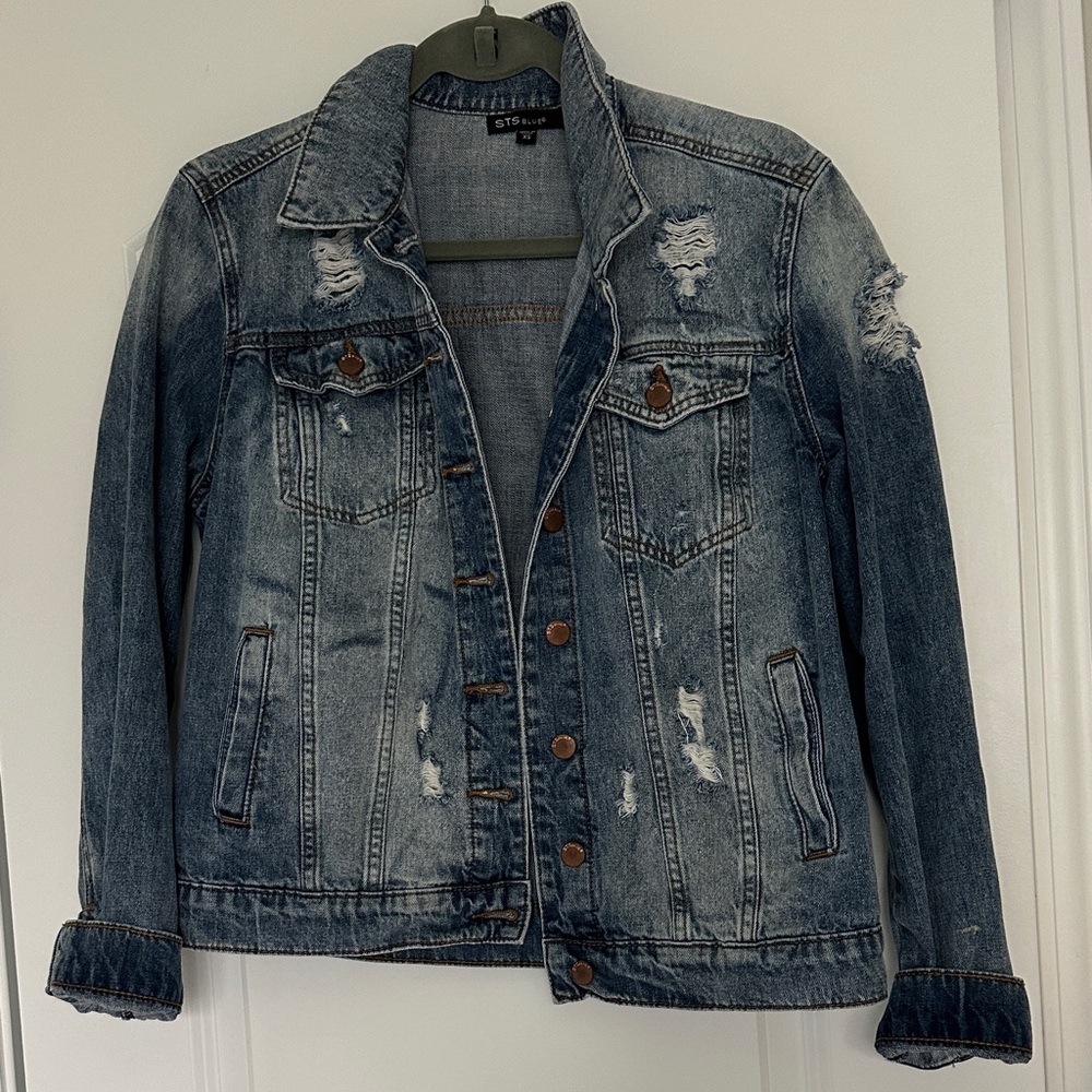Distressed Denim Jacket